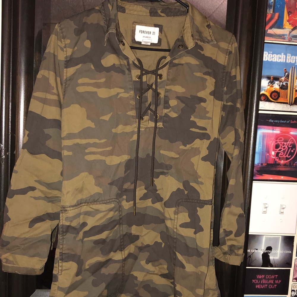 Camo print dress